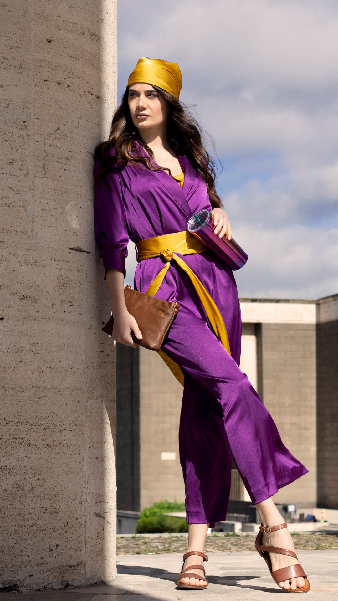 jumpsuit violet - aneesa - foto shooting