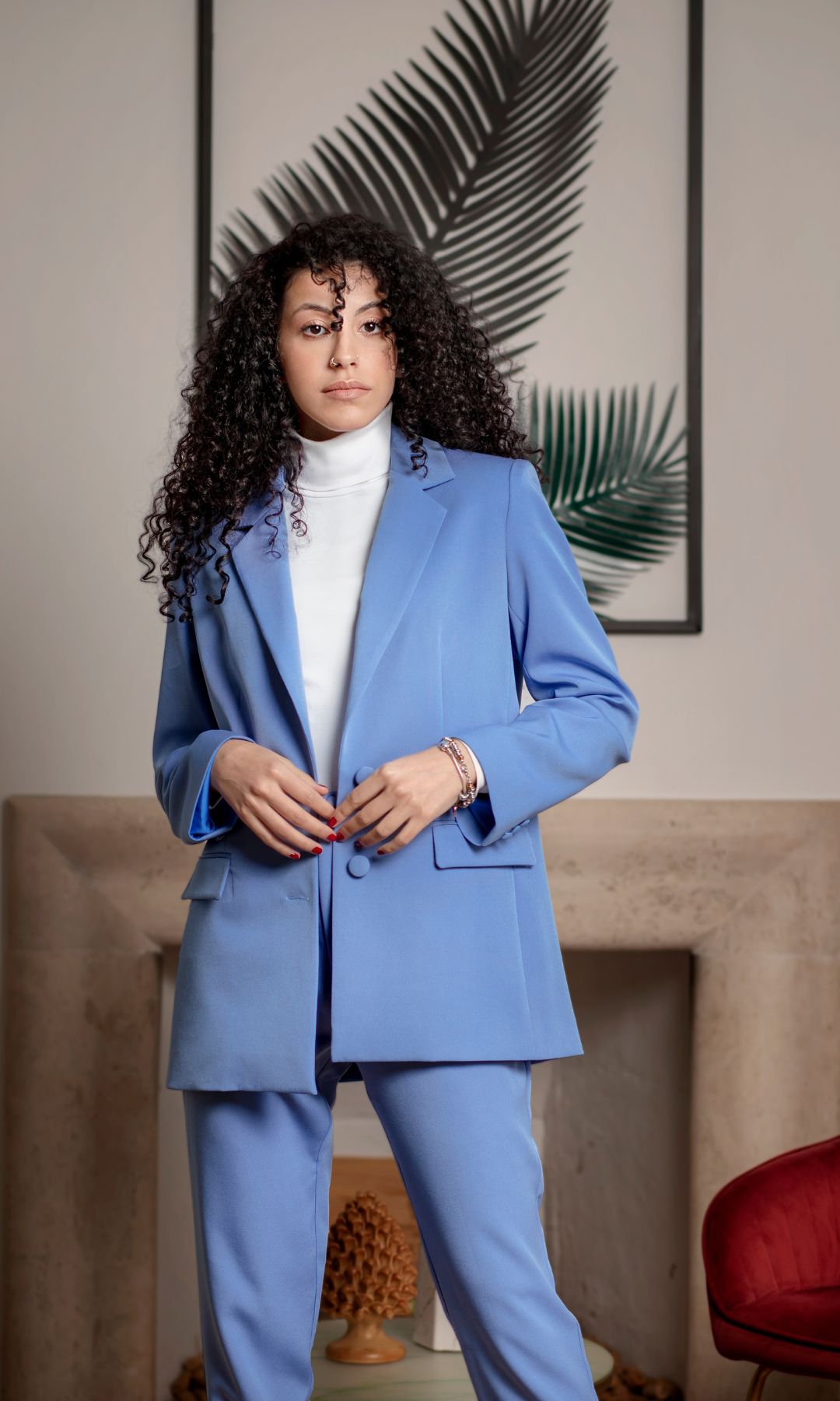 Tailleur Azzurro Polvere Aneesa - Capsule23