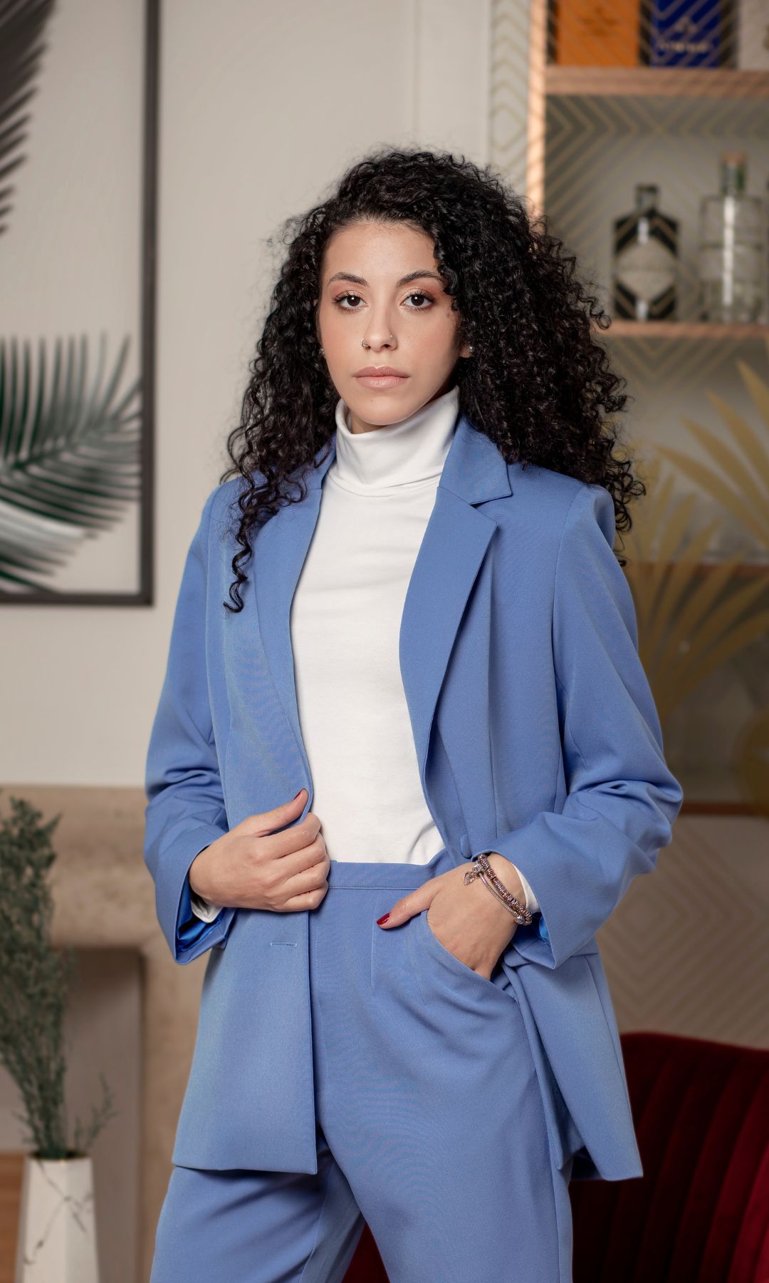 Dusty Blue Tailleur