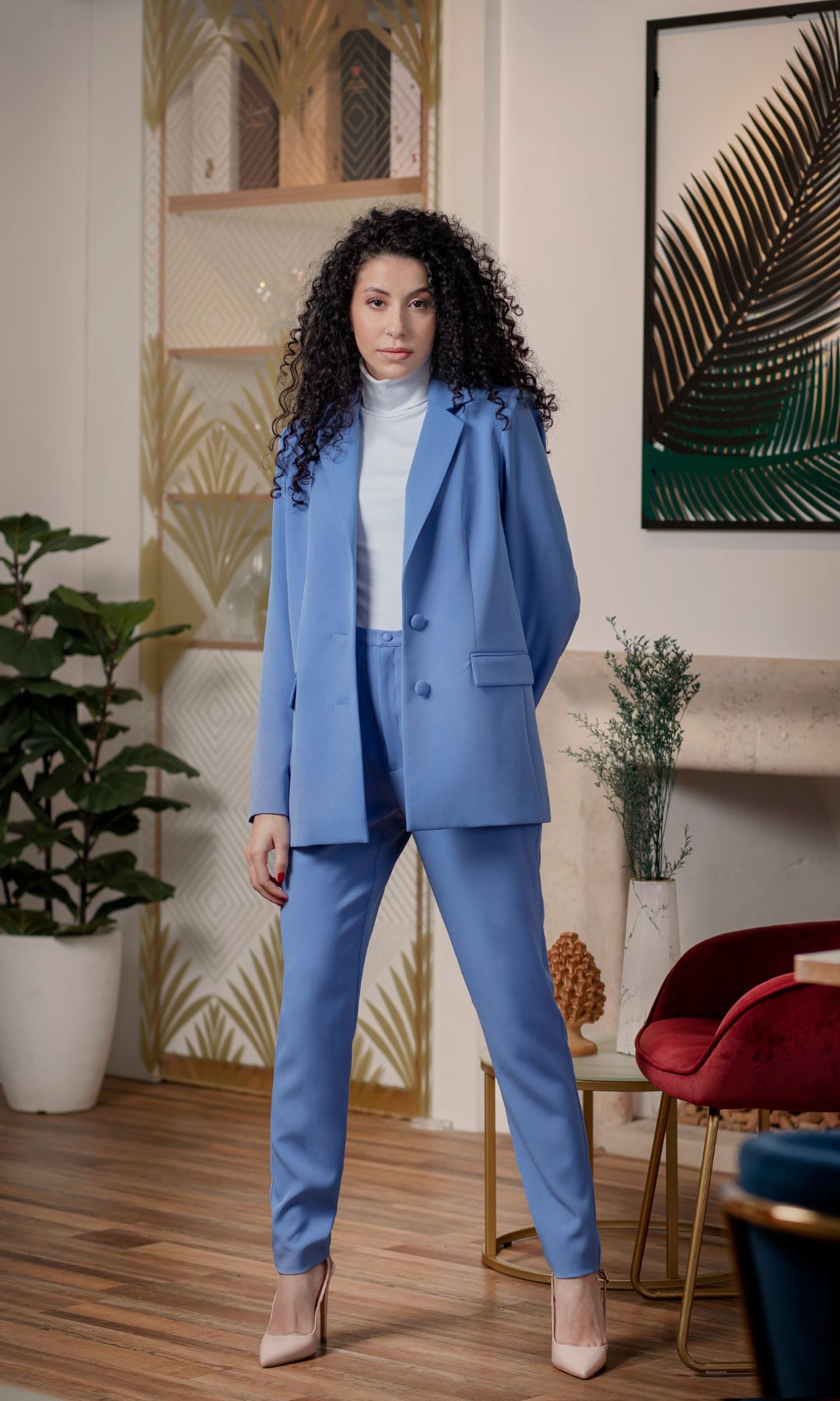 Tailleur Azzurro Polvere Aneesa - Capsule23