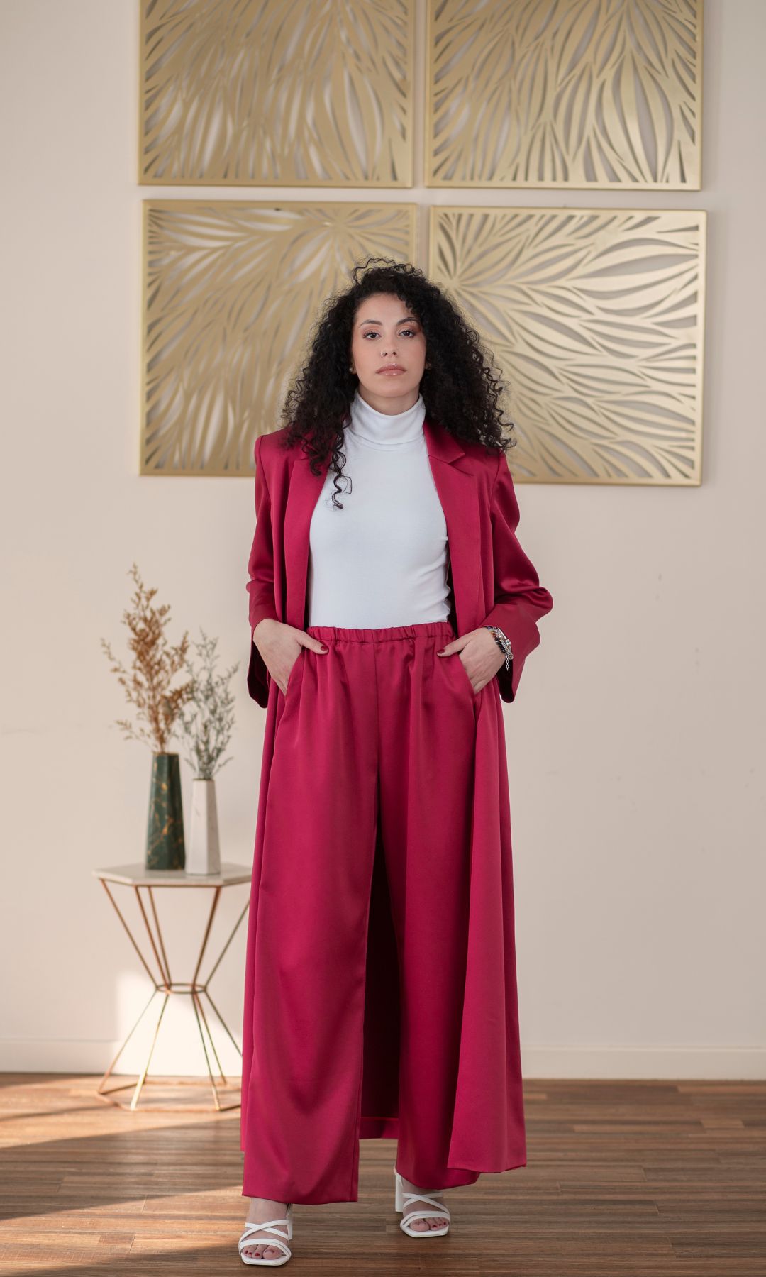 Set vestaglia Cranberry - Aneesa Capsule 23