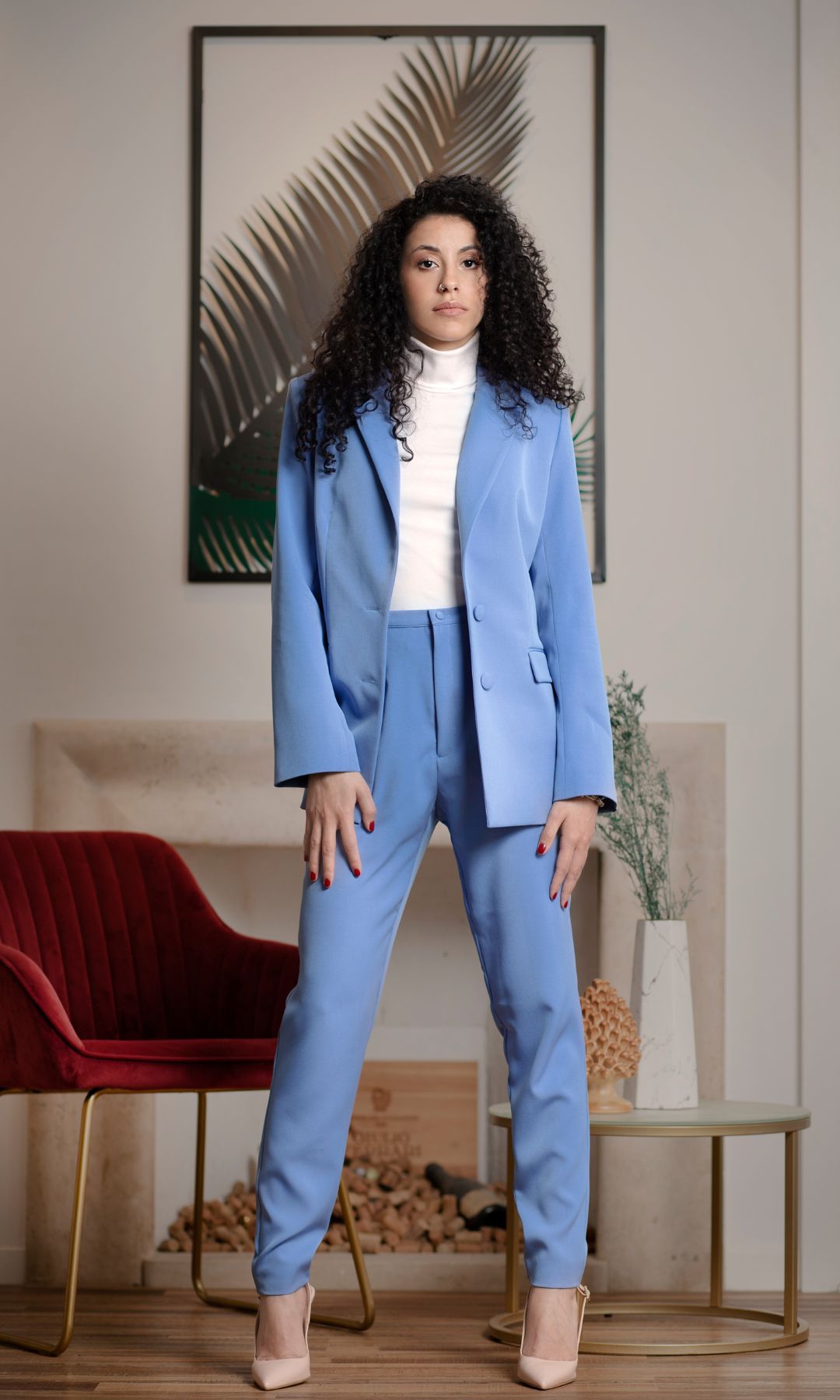 Tailleur Azzurro Polvere Aneesa - Capsule23