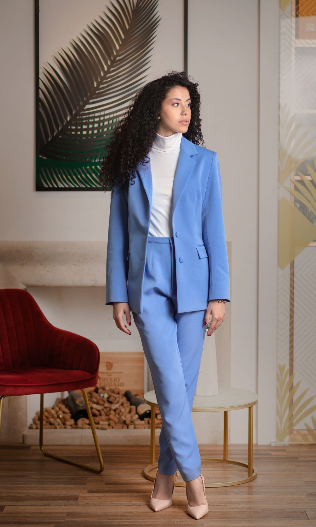 Tailleur Azzurro Polvere Aneesa - Capsule23